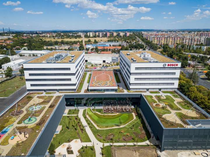 Építőipari Nívódíjat nyert a Bosch Budapest Innovációs Kampusz