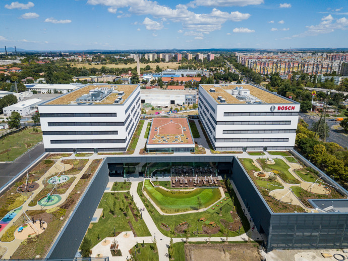 Építőipari Nívódíjat nyert a Bosch Budapest Innovációs Kampusz