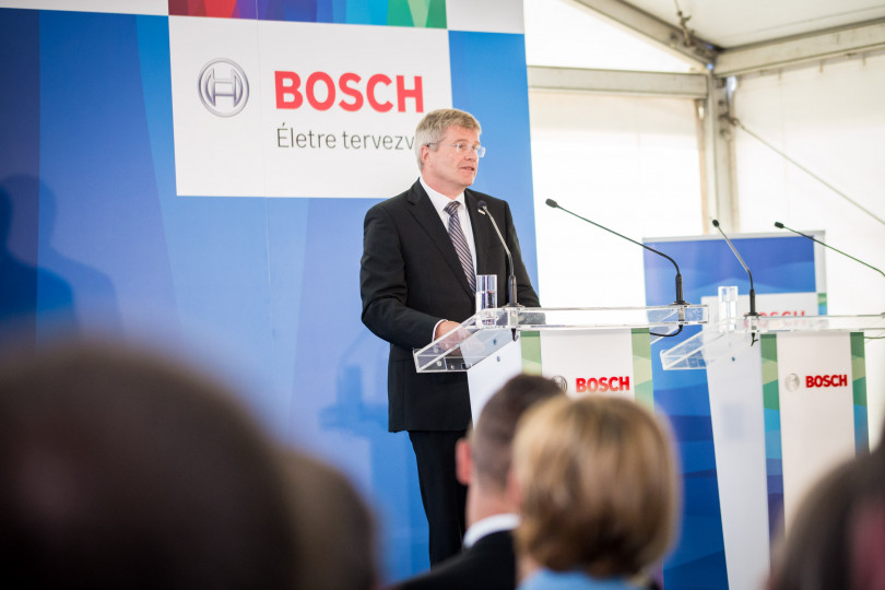Foundation stone-laying ceremony: Bosch Engineering Center Budapest to expand further
