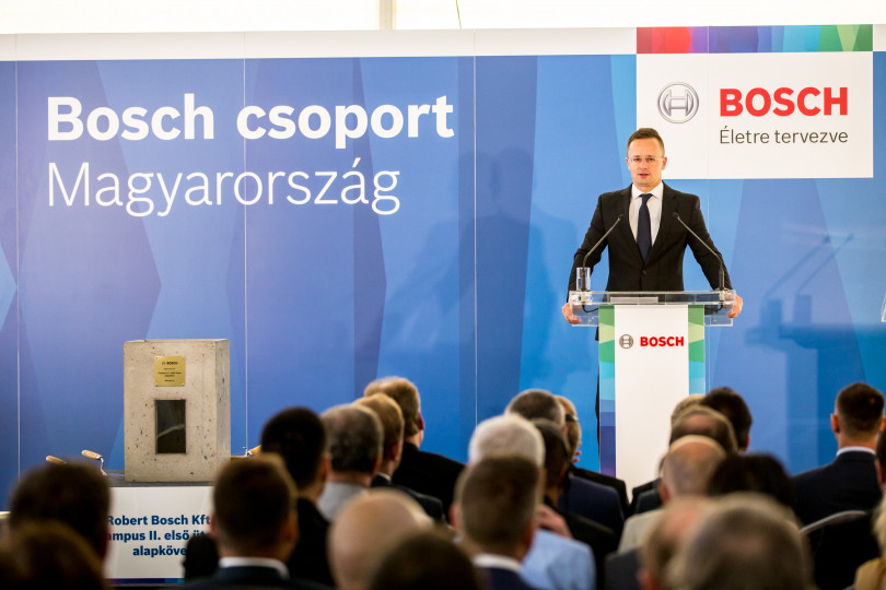 Alapkőletétel: a Bosch tovább bővíti Budapesti Fejlesztési Központját