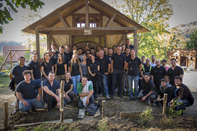 Bosch workers in Miskolc lend a helping hand in team building project