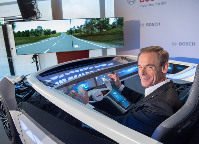 Dr. Volkmar Denner, chairman of the board of management of Robert Bosch GmbH: “The car as we know it will soon be history.”