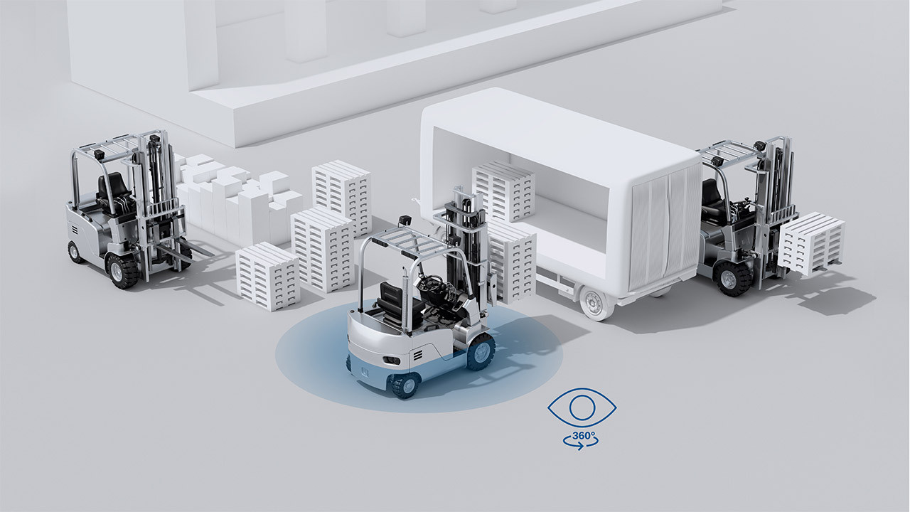A logisztikai piacra fejlesztett multikamerás rendszert a Bosch