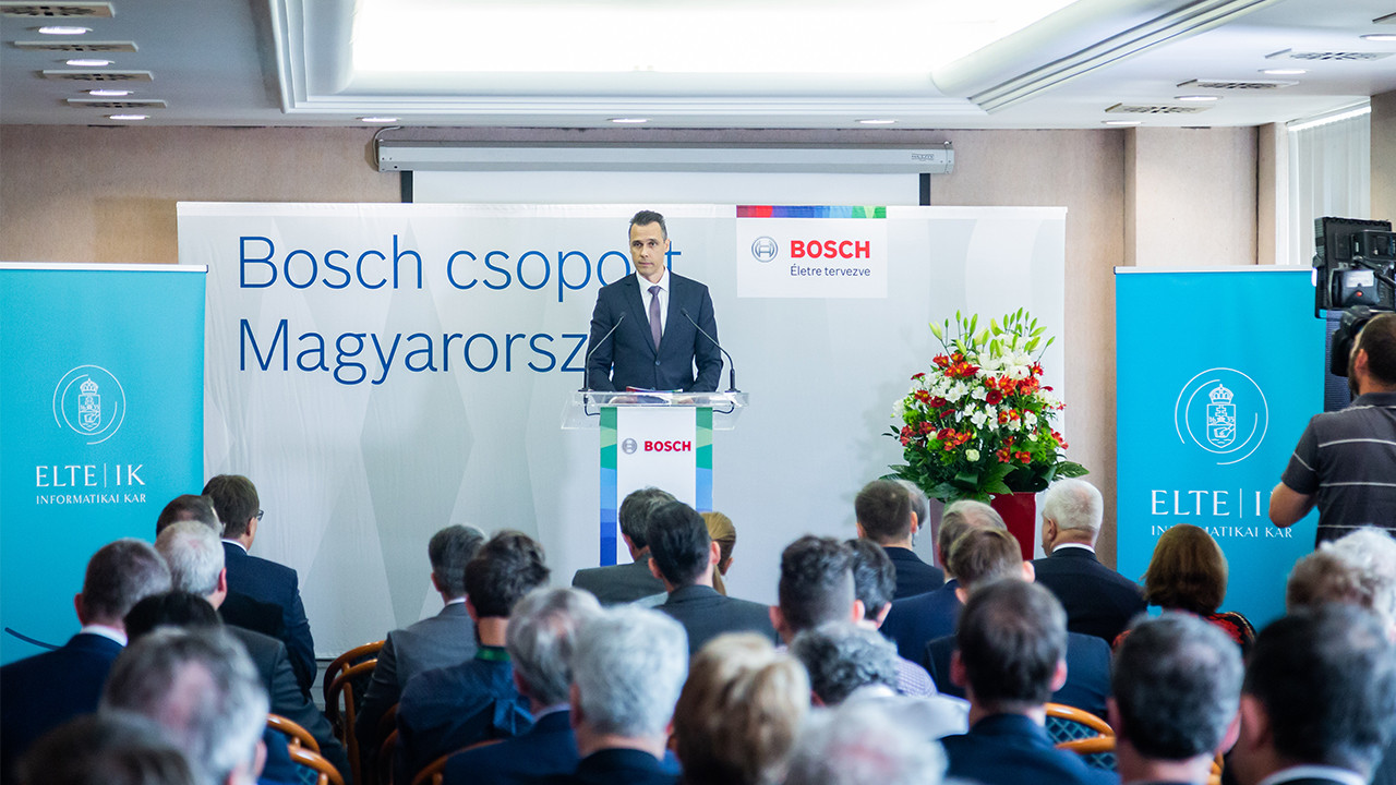 Hungary's first Artificial Intelligence Industrial Department was handed over in cooperation of Bosch and ELTE